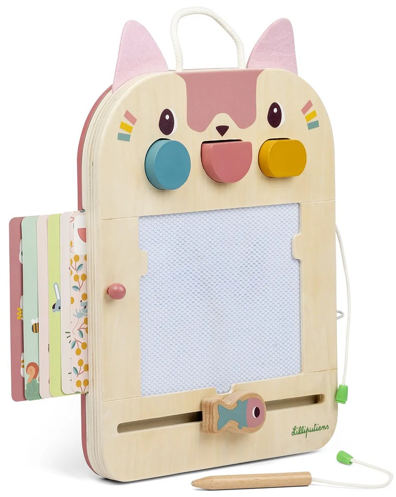 Lilliputiens - Jeanne la gatta - lavagna magica di legno