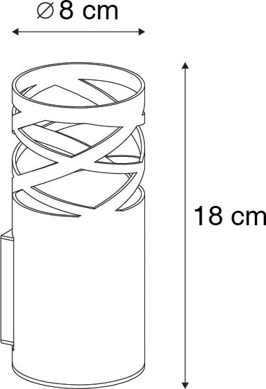 Applique da parete di design bianca - Arre