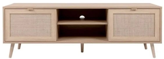 Mobile Porta TV 150 Cm 2 Ante Effetto Vimini Bali 56A