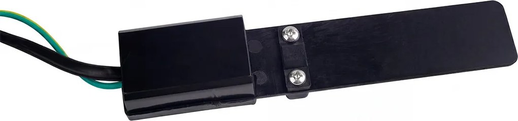 Paletto da Giardino 100cm Quadrato acciaio INOX Nero IP54 IK06 base E27