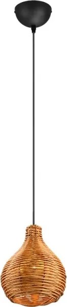 Reality - Lampada a sospensione con cavo SPROUT 1xE14/40W/230V marrone/rattan