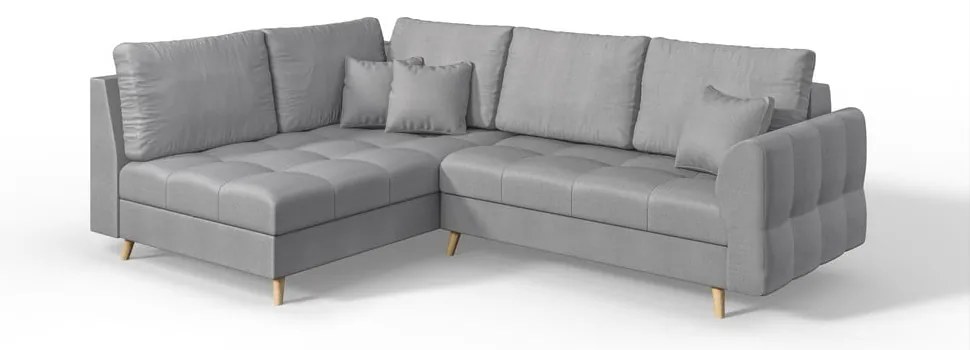 Divano angolare grigio (angolo sinistro) Ariella - Ropez