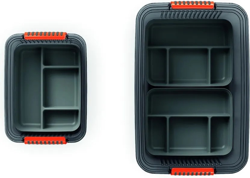 Divisore per organizer grigio in plastica 31,5x24x7,5 cm K Latch Box – KIS