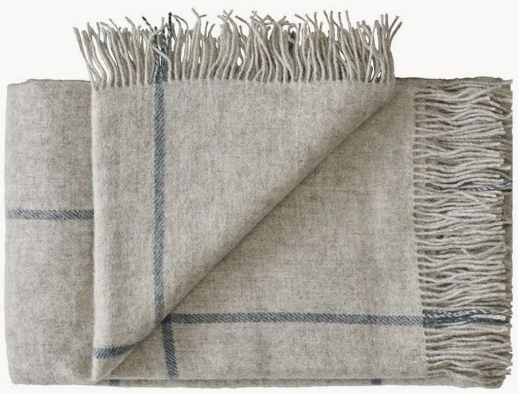 Coperta in lana con frange Mandø