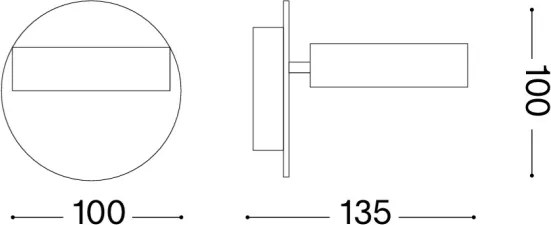 Ideal Lux - Faretto da parete LED OBY LED/6W/230V CRI 90 bianco