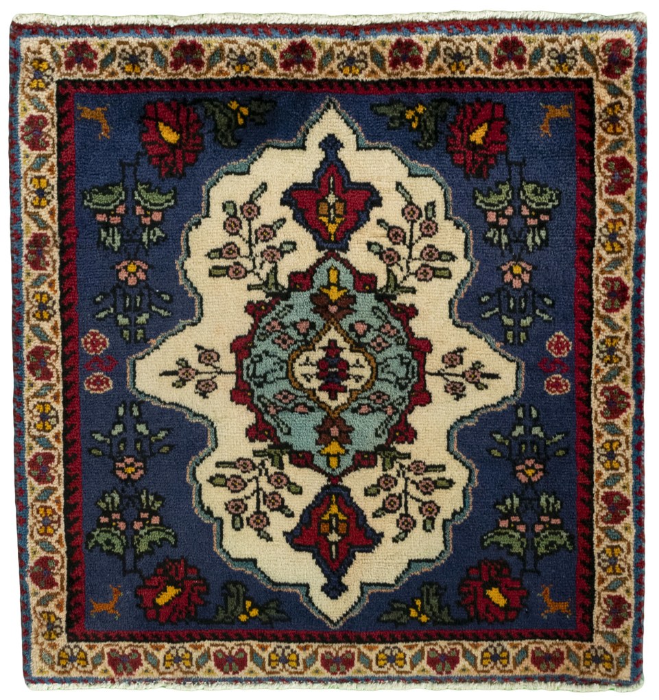Shiraz Tappeto persiano 70x70 Rosso (Iran) Annodato A Mano