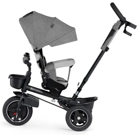 KINDERKRAFT select - Triciclo per bambini 5in1 SPINSTEP grigio