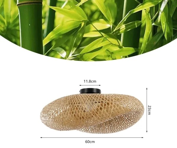 Immax 08298L - Plafoniera BOHO HILO 1xE27/40W/230V Ø 60 cm