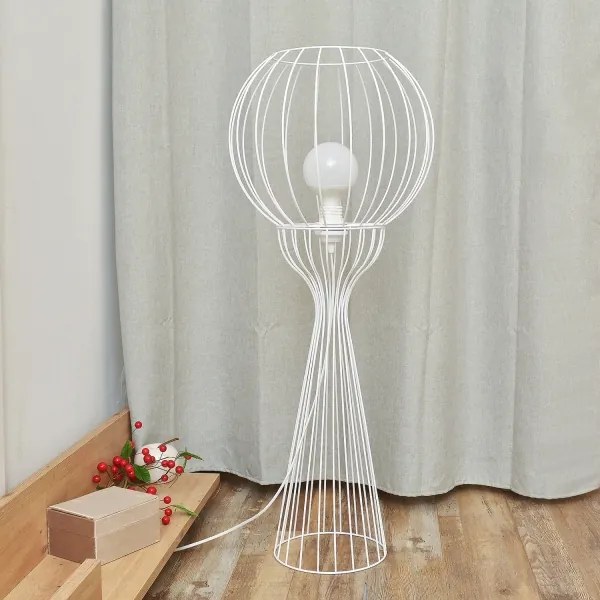 Lampada da terra MERCURE 1xE27/15W/230V bianca