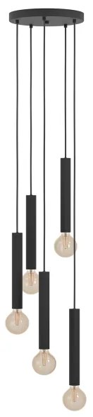 Eglo 98058 - Lampadario a sospensione con filo CORTENOVA 5xE27/60W/230V