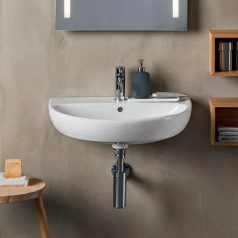 Lavabo sospeso Geberit 55 cm in ceramica bianco   Selnova