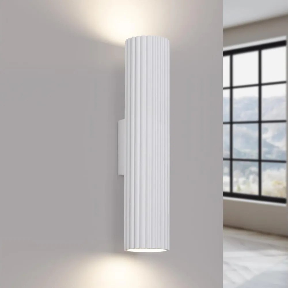 Brilagi - Lampada da parete LED CRESTO 2xGU10/10W/230V 30 cm bianca