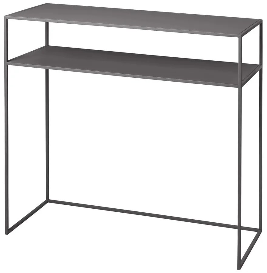 Consolle in metallo grigio scuro 35x85 cm Fera - Blomus