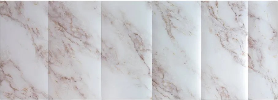 Set di 6 adesivi murali 60x30 cm Calacatta Vagli - SP TREND