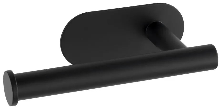 WENKO 24287100-Porta rotolo per carta igienica TURBO-LOC OREA BLACK 16x7 cm acciaio inox/nero