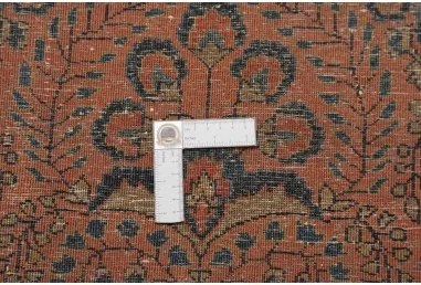 Antik Stilizzato Terracotta Blu Scuro Corsia 74x190 Cm