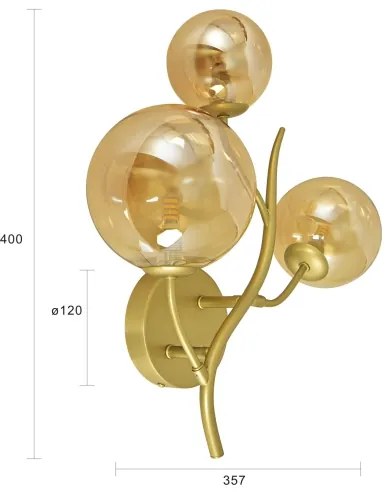 Brilagi - Applique a LED MISTEL 3xG9/3W/230V oro