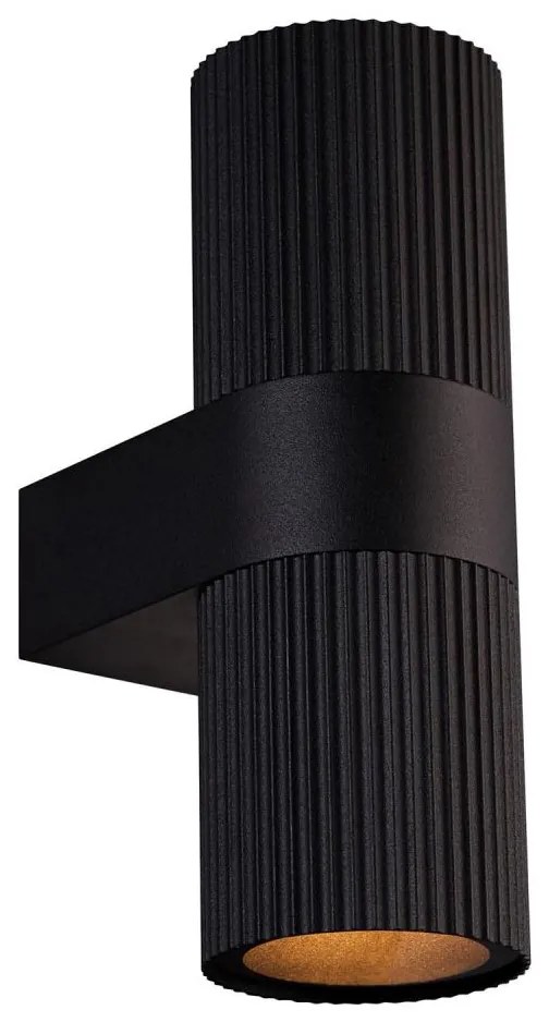 Nordlux - Applique da esterno KYKLOP 2xGU10/25W/230V IP54 nero