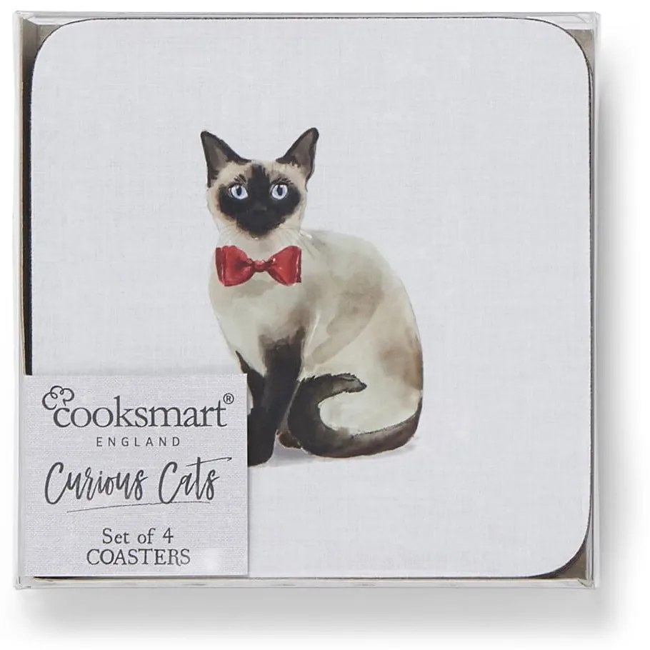 Set di tovagliette e sottobicchieri Curious Cats - Cooksmart ®