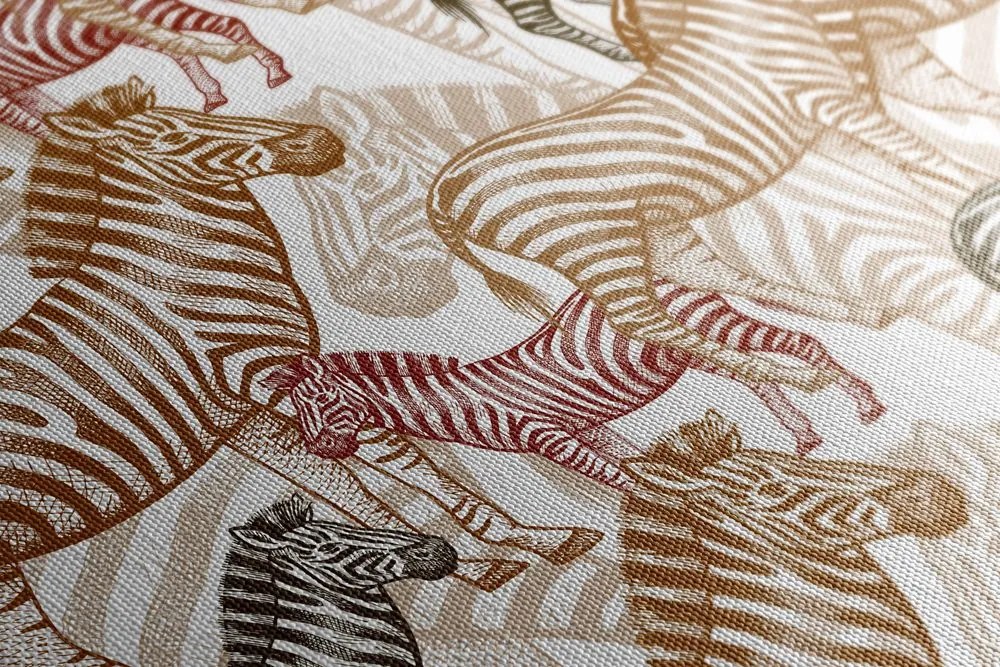 Stampa su tela – Regno delle zebre