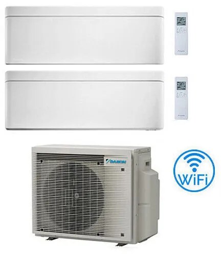 Daikin - Climatizzatore garanzia italia Stylish Bianco WiFi Dual Split Inverter 9000 + 12000 btu con u.e. 2MXM50A9 Classe a+++/a++ novita' 2024