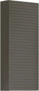 Pensile bagno Pixel Stripes laccato opaco grigio carbone, 1 anta apertura da sinistra P 17 x L 30 x H 80 cm