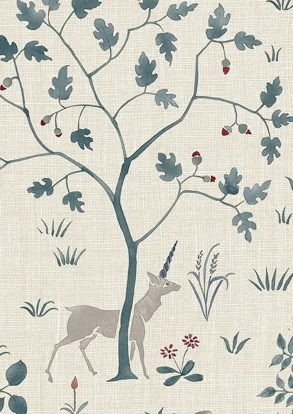 Lewis & Wood Carta da parati Voysey Park - Cluny