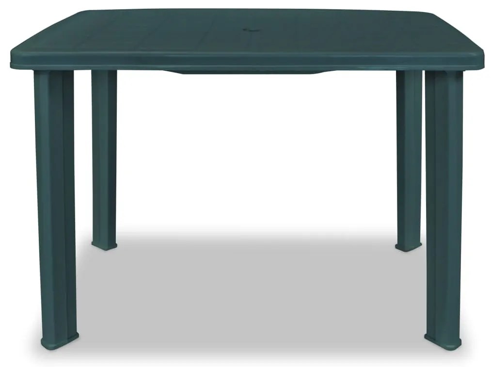 Tavolo da giardino verde 101x68x72 cm in plastica