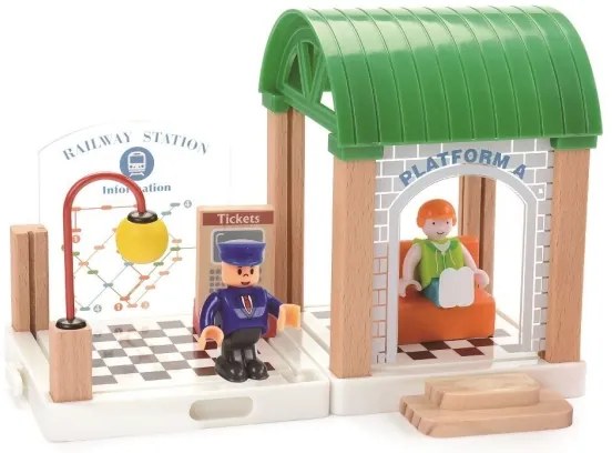 2Kids Toys - Set ferroviario Città e Villaggio, 200 pezzi