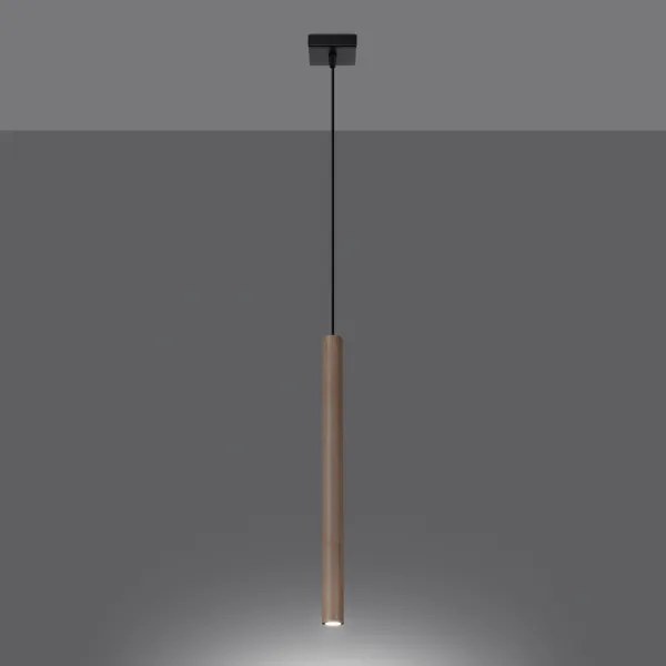 Sollux SL.1266 - Lampadario a sospensione con filo PASTELO 1xG9/8W/230V legno