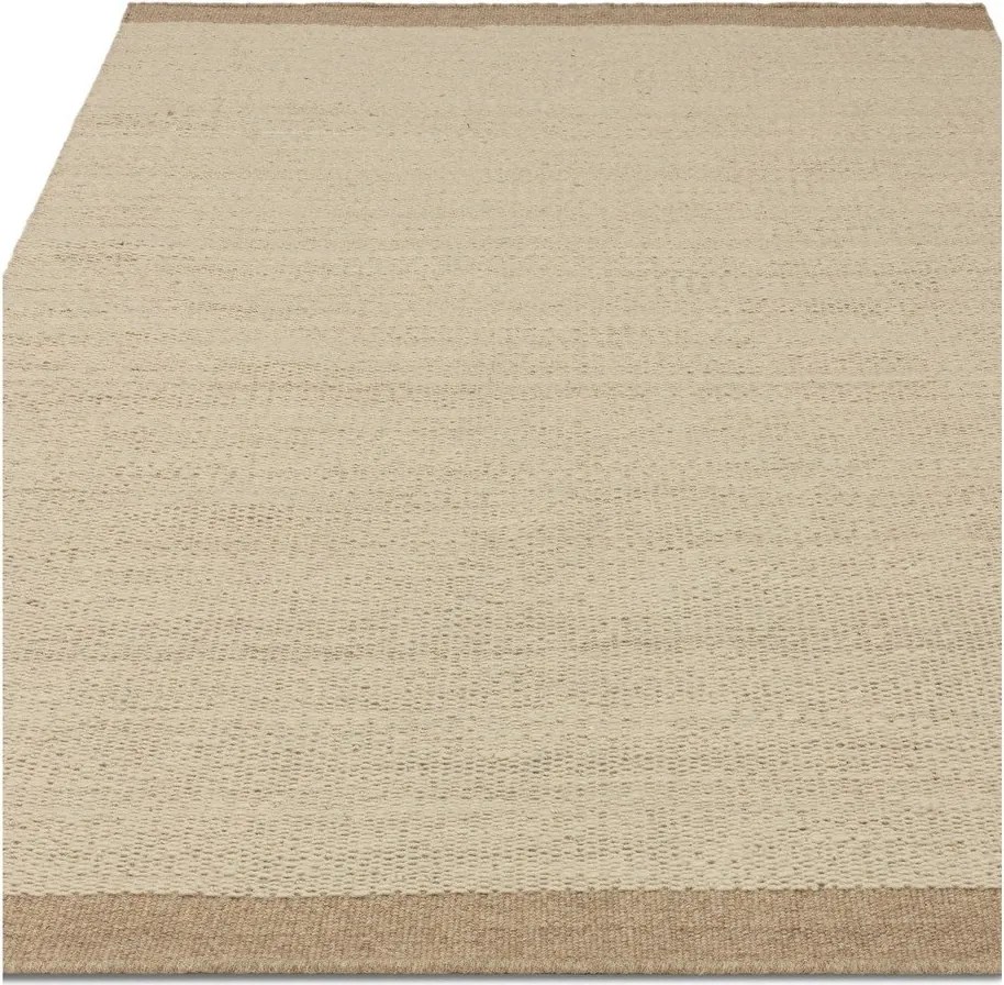 Tappeto in lana beige e crema tessuto a mano 160x230 cm Lima Sand - Asiatic Carpets