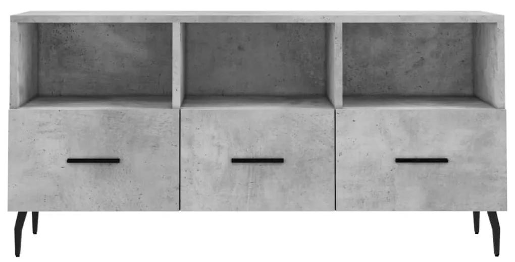 Mobile porta tv grigio cemento 102x36x50 cm legno multistrato