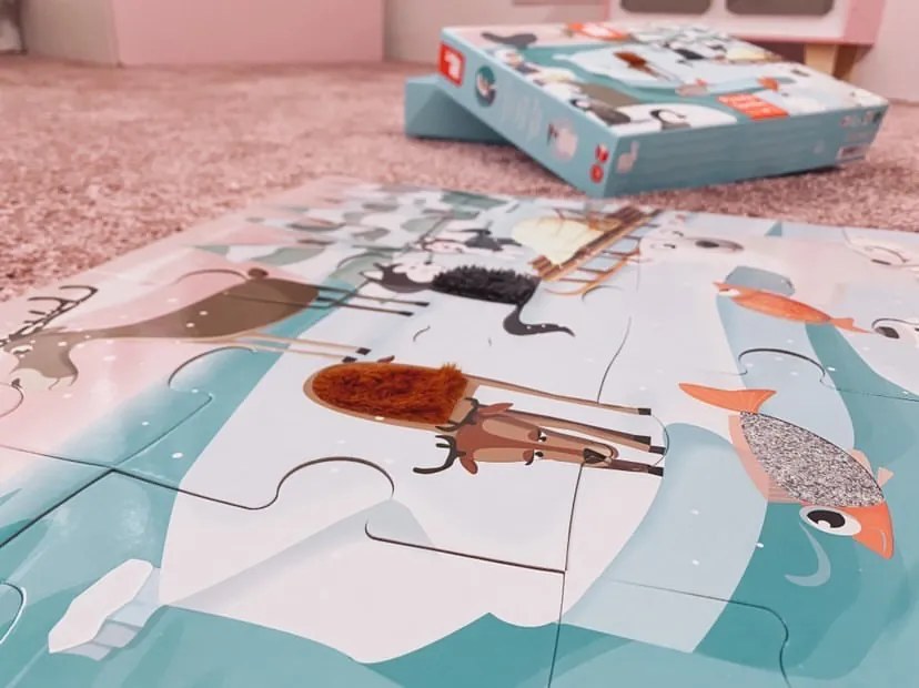 Puzzle Tattile la Vita Sulla Banchisa - 20 pezzi