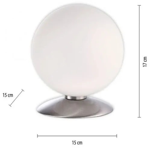 Paul Neuhaus 4013-55-Lampada da tavolo LED dimmerabile BUBBA 1xG9/3W/230V cromo opaco