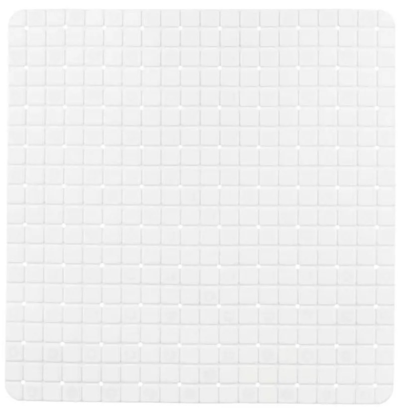 Tappetino Antiscivolo da Doccia Quadri Bianco PVC 50,3 x 50,3 x 0,7 cm (6 Unità)