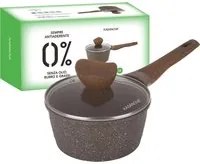 Casseruola 18 cm antiaderente 0 grassi con coperchio