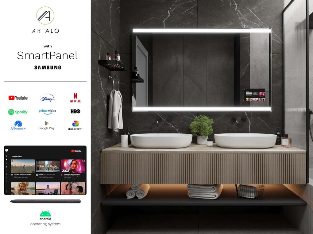 Specchio con LED illuminazione M13 premium