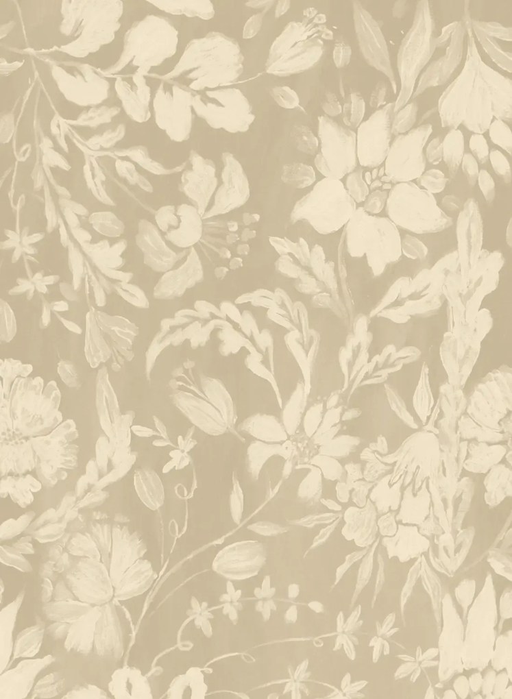Mindthegap Carta da parati Flowery Ornament - Taupe/ Beige