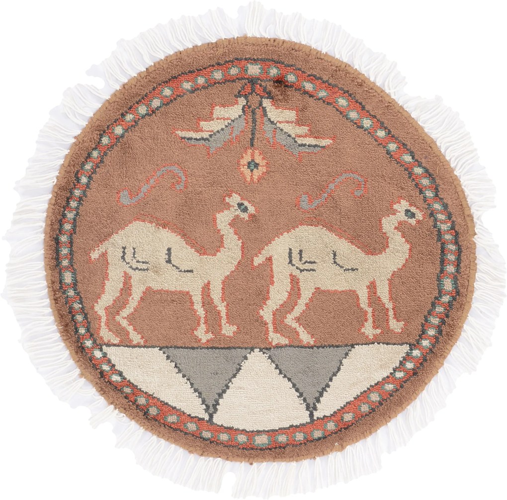 Agra Tappeto 50x50 (Indian) Annodato A Mano