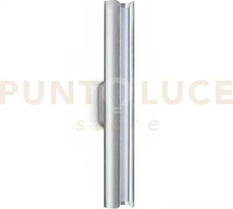 Dorica applique a parete led 3000k 8,5w  850 lm acciaio liscio
