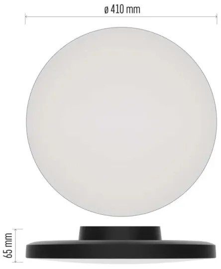 Plafoniera LED da bagno LED/32W/230V 3000/4000/5700K IP55 nero