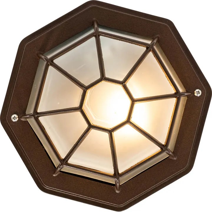 Lampada da soffitto rustica marrone ruggine 21,3 cm IP44 - Bri