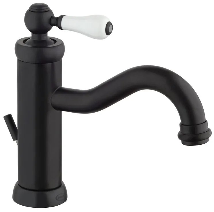 Rubinetto per lavabo a canna media Opera nero opaco JACUZZI RUBINETTERIA