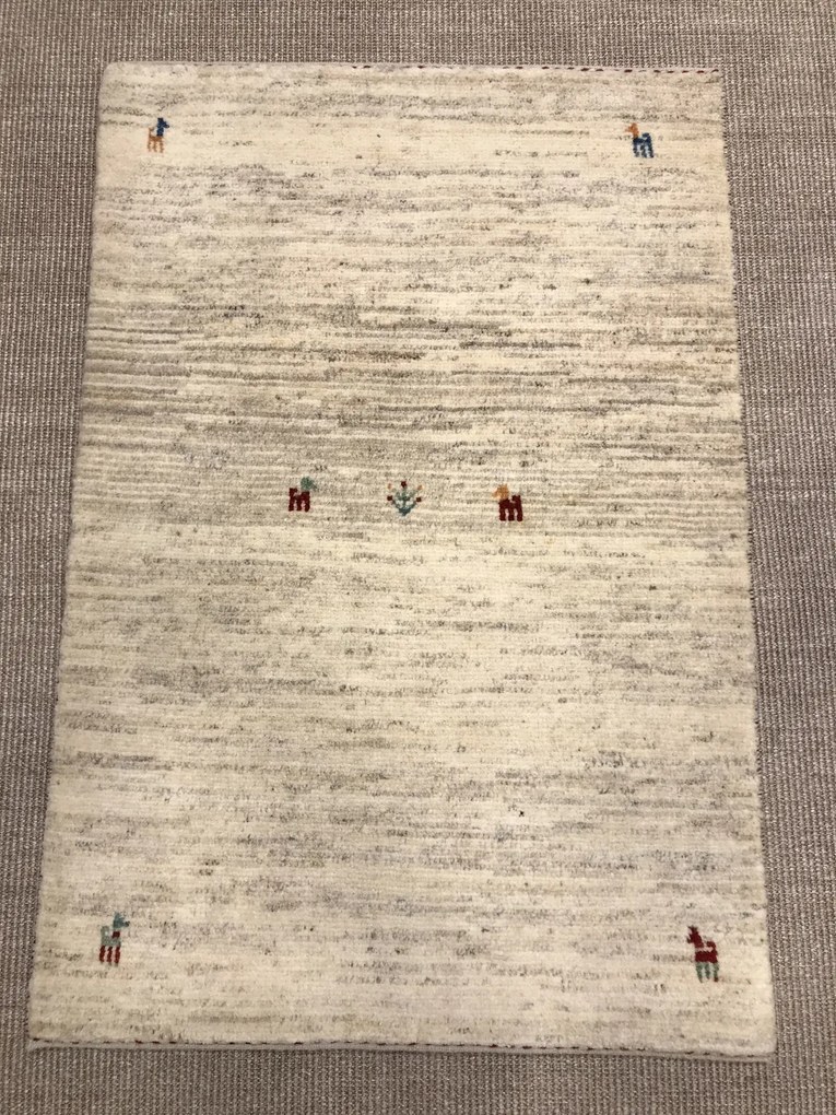 Gabbeh Tappeto persiano 120x80 Beige (Iran) Annodato A Mano
