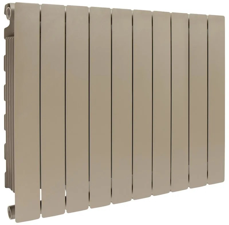 Radiatore acqua calda PRODIGE MODERN in alluminio, 10 elementi, interasse 600 mm, bronze