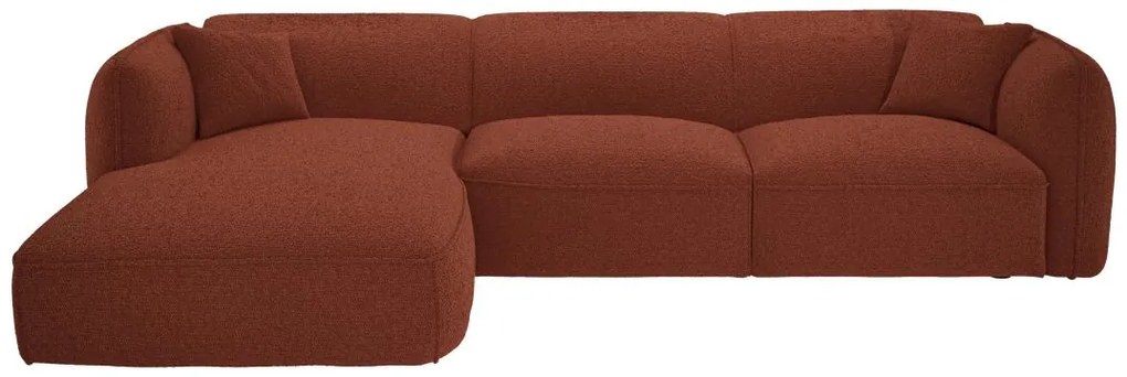 Divano in Tessuto Terracotta - Angolo a sinistra - CAMILIO della Maison Céphy