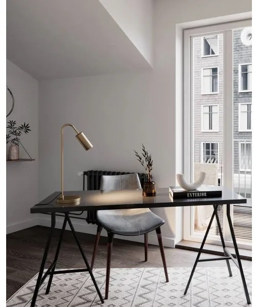 ByRydens 4002580-6503 - Lampada da tavolo CURVE 1xGU10/7W/230V dorata