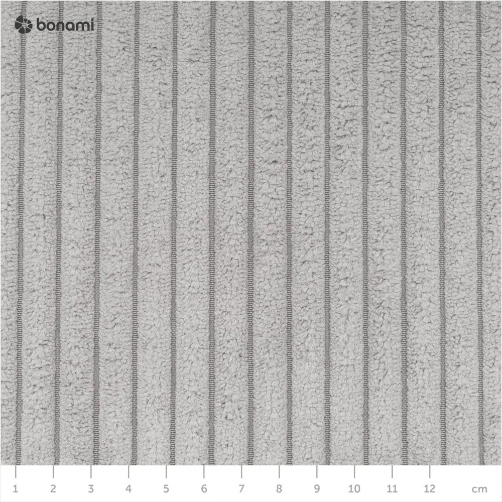 Modulo divano in velluto a coste variabile grigio chiaro Nihad modular - Bobochic Paris