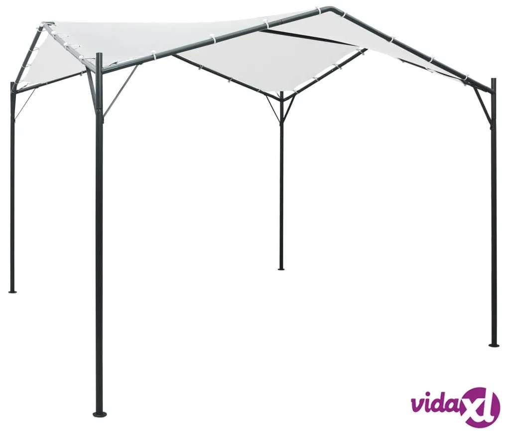 vidaXL Gazebo da Giardino 3x3x2,6 m Bianco 180 g/m²
