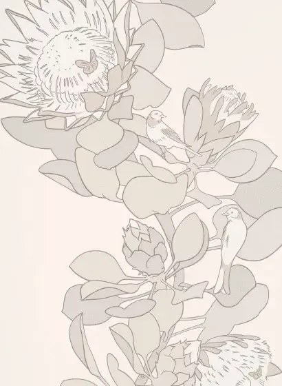 Paint & Paper Library Carta da parati Protea Trail - Slate